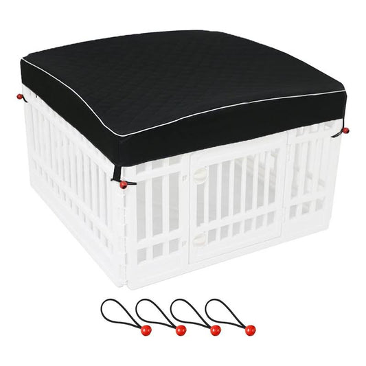 Armarkat Portable Pet Playpen Black and Red Combo